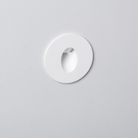 Edit Adam Round Indoor Warm White LED Recessed Wall Light - White