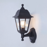 Edit Coastal Sennen Outdoor Lantern Wall Light with PIR Sensor - Black