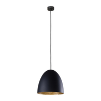 Edit Cone Ceiling Pendant Light - 390mm Black & Gold