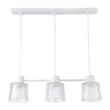 Edit Dusk Glass 3 Light Bar Ceiling Pendant - White