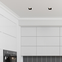 Edit Fire Rated Recessed Adjustable Square Downlight - White & Black