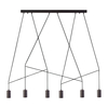 Edit Imbria 6 Light Bar Ceiling Pendant - Black