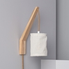 Edit Kanzu Wall Light with Plug - White & Wood