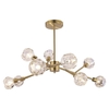 Edit Kassia 9 Arm Ceiling Pendant Light - Gold