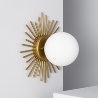Edit Moon Flush Wall Light - Gold