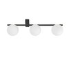 Edit Pik 3 Light Semi-Flush Ceiling Light - Black