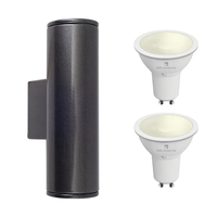 Edit Pimlico 5.5W Warm White LED Smart WiFi Outdoor Up & Down Wall Light - Anthracite