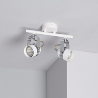 Edit Sinner 2 Light Adjustable Ceiling Spotlight Bar - White