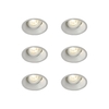 Edit Slimline Deep Recessed Adjustable Downlight - Matt White - Pack of 6