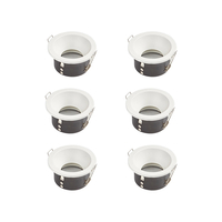 Edit Slimline Deep Recessed IP65 Fixed Downlight - Matt White - Pack of 6