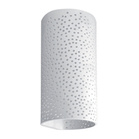 Edit Stencil Up & Down Plaster Wall Light - White