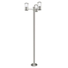 Eglo Basalgo Triple LED Lamp Post - Stainless Steel