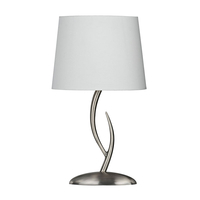 Elka 1 Light Table Lamp - Satin Chrome
