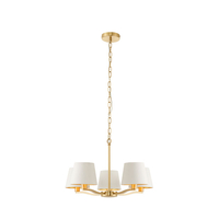 Endon Harvey 5 Arm Ceiling Pendant Light - Brushed Brass