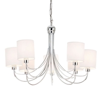 Endon Phantom 7 Arm Ceiling Pendant Light - Polished Chrome