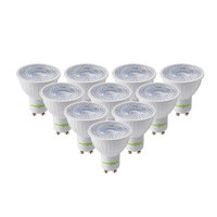 Envirolight 3W Warm White LED GU10 Bulb - Pack of 10 - Flood Beam