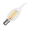 Envirolight 4W Warm White Dimmable 470lm LED Decorative Filament Bent Tip Candle Bulb - Small Bayonet Cap