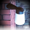 Eterna Well LED Outdoor Corner Wall Light - Black