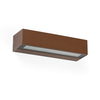 Faro Barcelona Lako LED Outdoor Down Wall Light - Rust Brown