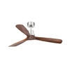 Faro Barcelona Lantau Ceiling Fan with Remote Control - Matt Nickel & Walnut