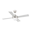 Faro Barcelona Mini Icaria Ceiling Fan with Light and Remote Control - Matt Nickel