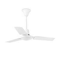 Faro Barcelona Mini Indus Ceiling Fan with Wall Control - Matt White
