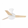 Faro Barcelona Mini UFO Ceiling Fan with Light and Remote Control - White