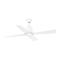 Faro Barcelona Typhoon Ceiling Fan with LED Light and Remote Control - White