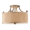 Feiss Abbey Semi-Flush Ceiling Light - Silver Sand