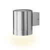 Flat Solar LED Wall Light - Stainless Steel