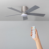 Flatiron 15W Colour Selectable LED Ceiling Fan 132cm with DC Motor - Silver