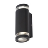 Forum Helix Outdoor Up & Down Wall Light - Black