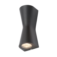 Forum Skye LED Outdoor Up & Down Wall Light - Black