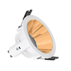 Galvanized PC Cone Downlight Cutout 75mm with 6W Cool White LED Bulb - GU10 - Bronze