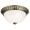 Garrick Brass White Dome Ceiling Light Dia 280mm