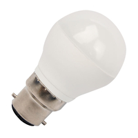 GE 4.5W Dimmable Warm White LED Opal Golf Ball Bulb - Bayonet Cap