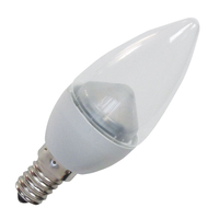 GE 4W Dimmable LED Clear Candle Bulb - Small Screw Cap