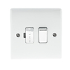 Gloss White Low Profile 13A 1 Gang Fused Connection Unit