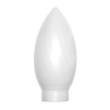 Halogen Adaptor Cover - Frosted Large Twisted Candle