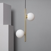 Iluzzia Moonlight 2 Light Ceiling Pendant Light - Gold
