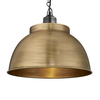 Industville Brooklyn 17 Inch Dome Ceiling Pendant Light - Brass