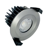 Integral 10W Dimmable Cool White LED Fire Rated Low Profile Fixed Downlight - Satin Nickel