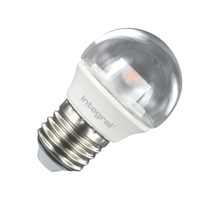 Integral 3.8W Warm White LED Clear Golf Ball Bulb - Screw Cap