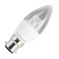 Integral 6.7W LED Clear Candle Bulb – Bayonet – Non-Dimmable
