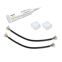 Integral Pack of 10 IP67 Waterproof Colour Changing LED Light Strip Connector Kits