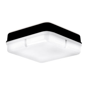 IP65 LED Bulkhead – Square – Black - Microwave Sensor