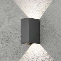 Konstsmide Cremona LED Outdoor Up & Down Wall Light - Anthracite