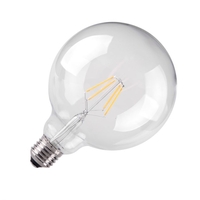 Kosnic 4.5W Warm White LED Clear Filament 125mm Globe Bulb - Screw Cap