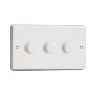 LED Compatible Dimmer 3 x 300W - White