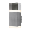 Ledvance Endura Cube 9W Warm White LED Outdoor Up and Down Wall Light - Stainless Steel